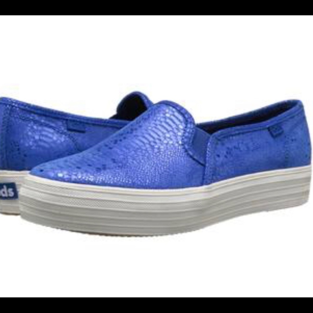 Keds Exotic Shimmer Blue Triple Decker